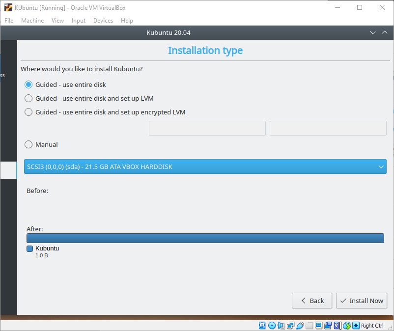 kubuntu installation