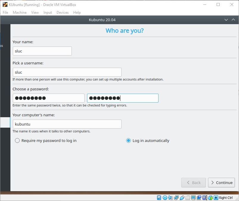 kubuntu installation