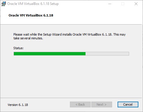 Installation Progress